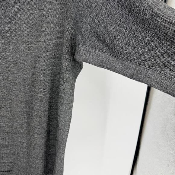 Cinch Charcoal Quarter Zip Long Sleeve Collared Fall Pullover Mens XL - Picture 4 of 7